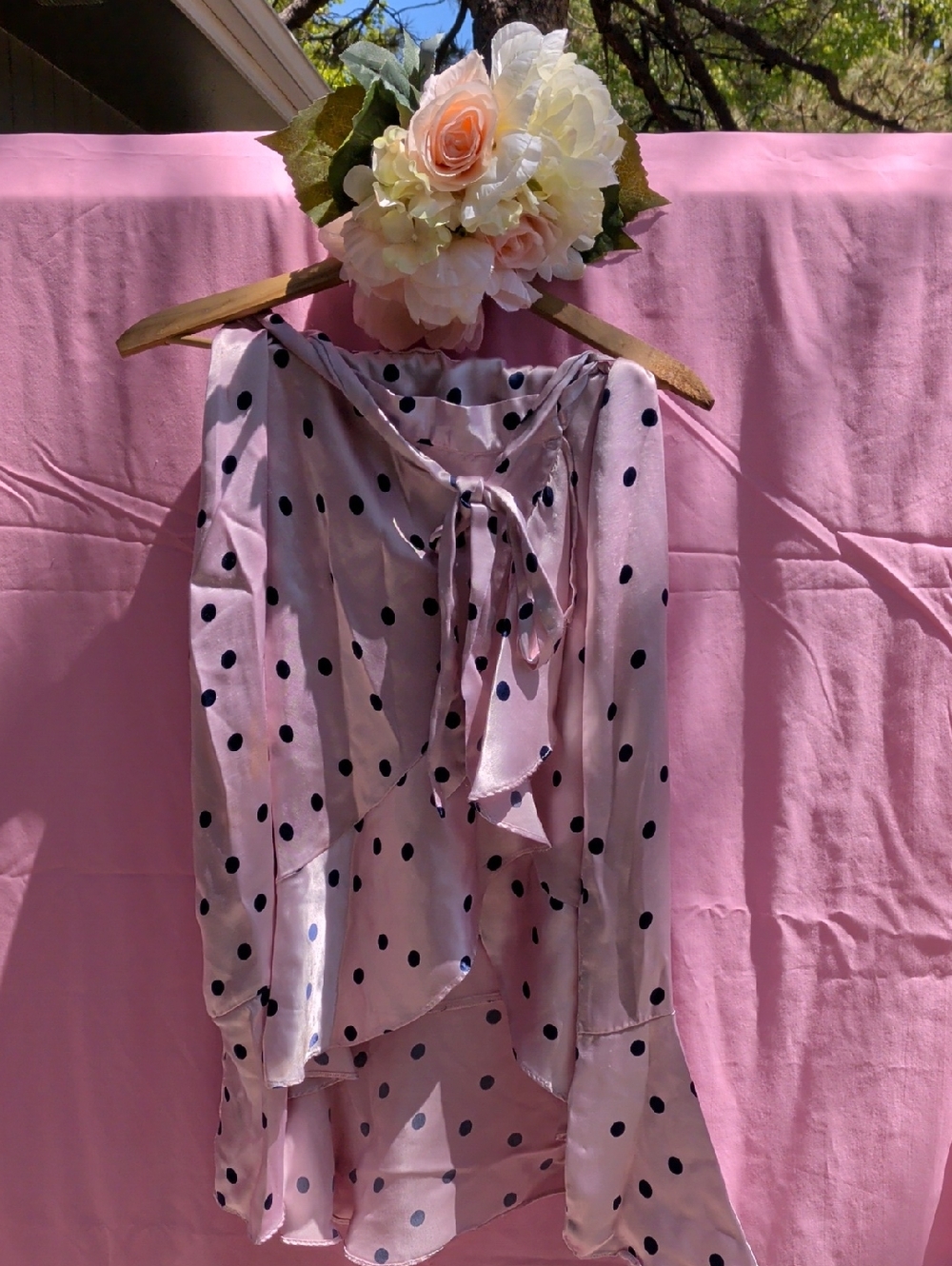 Pink Polka Dot Skirt